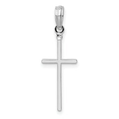 De-Ani Sterling Silver Polished Thin Latin Cross Pendant