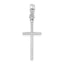 De-Ani Sterling Silver Polished Thin Latin Cross Pendant