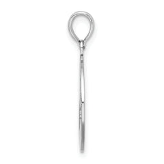 De-Ani Sterling Silver Rhodium-plated Polished Cape Cod Cut-Out Pendant