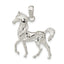 Standing Horse Pendant in Sterling Silver, 27mm - Sophia Jewelers