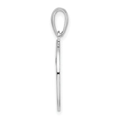 De-Ani Sterling Silver Rhodium-Plated Enameled Traverse City Michigan with Grapes Pendant