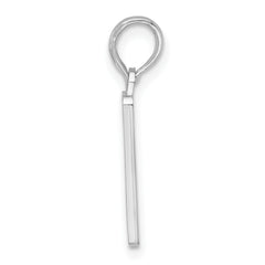 De-Ani Sterling Silver Rhodium-Plated Enameled Small Key West Mile 0 Pendant