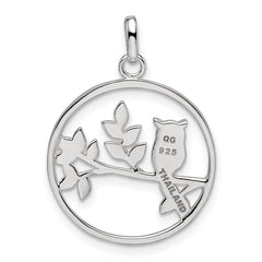 Sterling Silver Owl Pendant