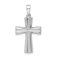 Sterling Silver RH Polished Cross Pendant