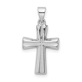 Sterling Silver RH Polished Cross Pendant