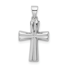 Sterling Silver RH Polished Cross Pendant