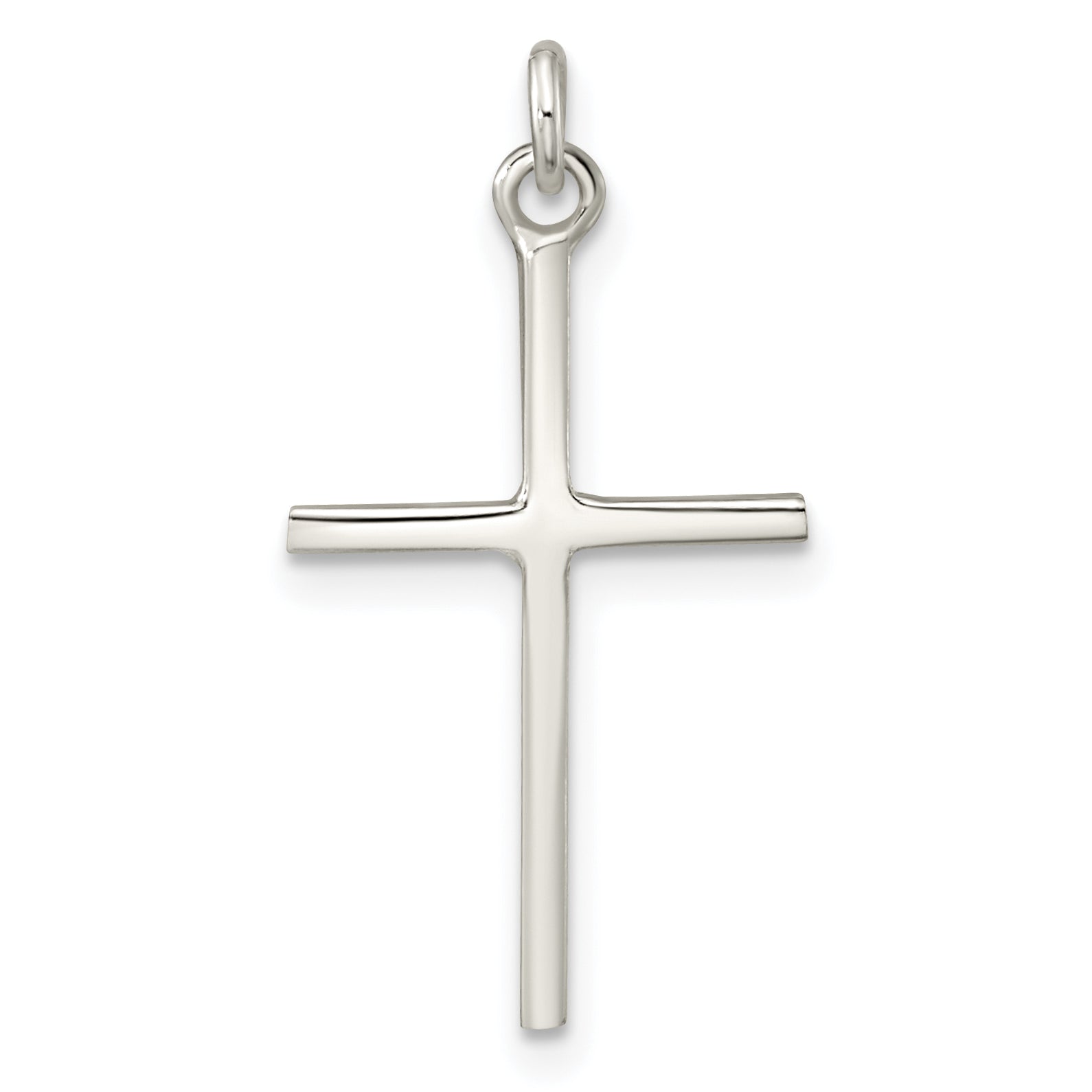 Sterling Silver Polished Cross Pendant