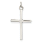 Sterling Silver Polished Cross Pendant