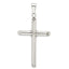 Large Center Cross Pendant in Sterling Silver, 51mm Textured - Sophia Jewelers
