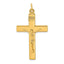 INRI Crucifix Cross Pendant in Gold-Plated Sterling Silver, 45mm - Sophia Jewelers