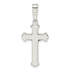 Sterling Silver Polished Crucifix Pendant