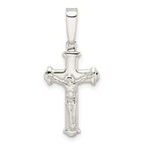 Sterling Silver Polished Crucifix Pendant