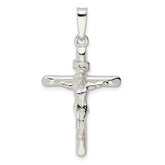 Sterling Silver Polished Crucifix Pendant
