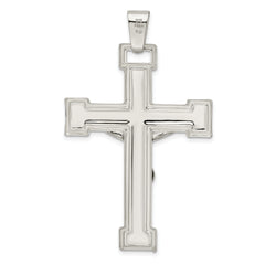 Sterling Silver Polished Crucifix Pendant