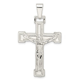 Sterling Silver Polished Crucifix Pendant