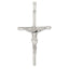 Large Crucifix Pendant in Sterling Silver, 58mm Textured - Sophia Jewelers