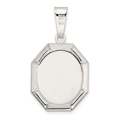 Sterling Silver Satin Madonna Pendant