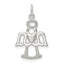 Sterling Silver Polished and Lasered Angel Pendant