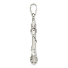 Sterling Silver Polished 3D Anchor Pendant