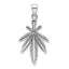 Leaf Pendant in Sterling Silver, 42mm - Sophia Jewelers