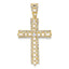 Cubic Zirconia Latin Cross Pendant in Gold-Plated Sterling Silver, 33mm - Sophia Jewelers