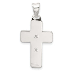 Sterling Silver Polished Crucifix Cross Pendant