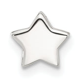Sterling Silver E-coated Star Slide Charm