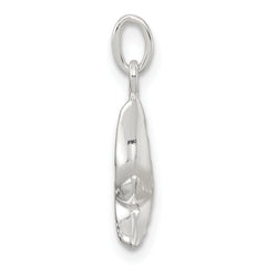 Sterling Silver Polished and Diamond-cut 3-D Starfish Charm