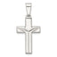 Sterling Silver Polished and Grooved Latin Cross Pendant