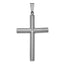 Sterling Silver Ruthenium-plated Polished Hollow Latin Cross Pendant
