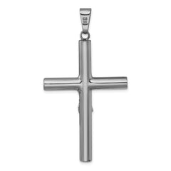 Sterling Silver Ruthenium-plated Polished Crucifix Pendant