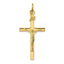 INRI Crucifix Pendant in Gold-Plated Sterling Silver, 39mm - Sophia Jewelers