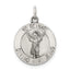 Sterling Silver Antiqued Divino Nino Medal (Divine Infant Jesus) Pendant