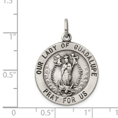 Sterling Silver Our Lady of Guadalupe Medal