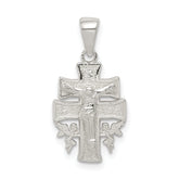 Sterling Silver Polished Mini INRI Crucifix Pendant