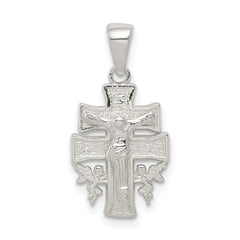 Sterling Silver Polished Mini INRI Crucifix Pendant