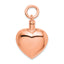 Heart Ash Holder Pendant in Rose Gold-Plated Sterling Silver, 33mm - Sophia Jewelers