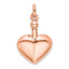 Sterling Silver Rose Gold-Tone Polished Screw Top Ash Holder Pendant