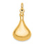 Sterling Silver Gold-tone Polished Screw Top Ash Holder Pendant