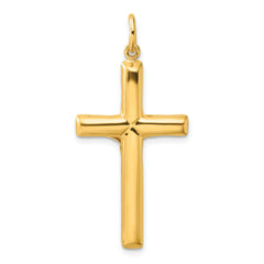 Sterling Silver Gold-tone Crucifix Cross Pendant