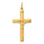 Crucifix Cross Pendant in Gold-Plated Sterling Silver - Sophia Jewelers