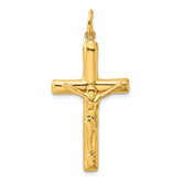 Sterling Silver Gold-tone Crucifix Cross Pendant