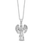 Sterling Silver Rhodium-Rhodium-Plated Angel Ash Holder 18in Necklace
