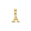 Polished Block Initial A Pendant in Gold-Plated Sterling Silver - Sophia Jewelers