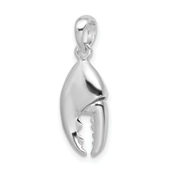 De-Ani Sterling Silver Rhodium-Plated 3D Moveable Lobster Claw Pendant