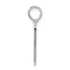 De-Ani Sterling Silver Rhodium-Plated Polished 0 Mile Marker Key West Pendant