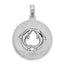 Key West Dolphins Pendant in Sterling Silver, 26mm Textured - Sophia Jewelers