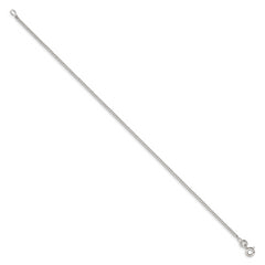 Sterling Silver 1.5mm Curb Chain Anklet