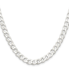 Sterling Silver 6.5mm Curb Chain