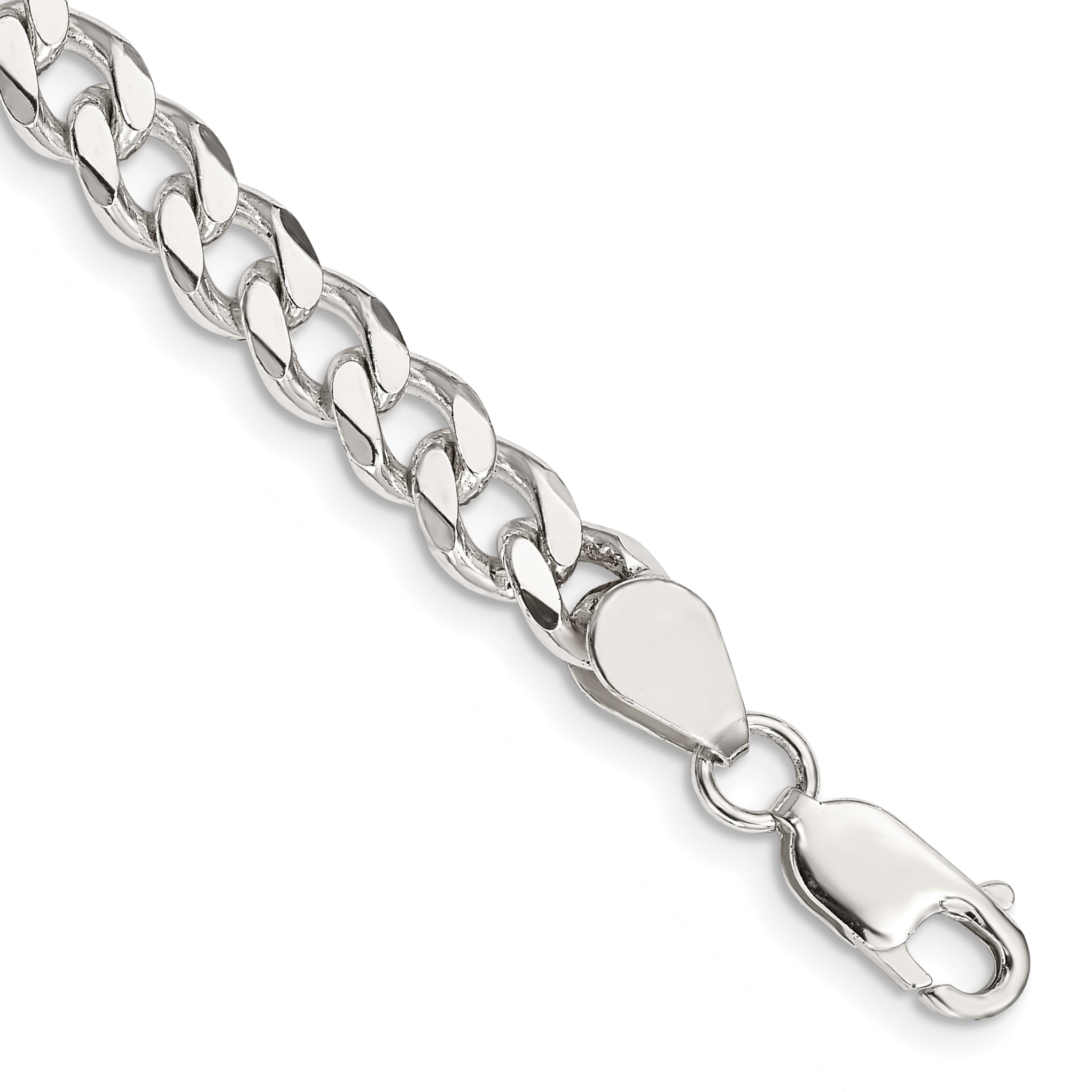 Sterling Silver 6.5mm Curb Chain